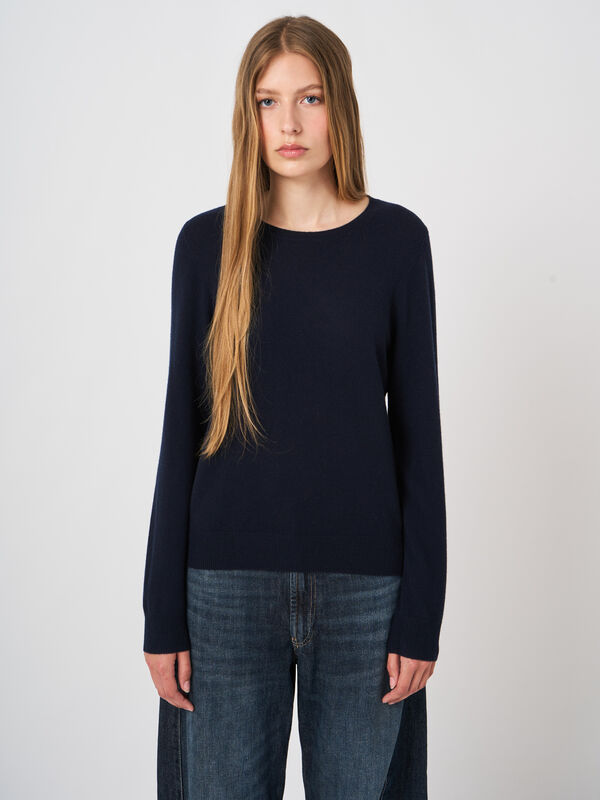 Pull col rond en cachemire biologique image number 1
