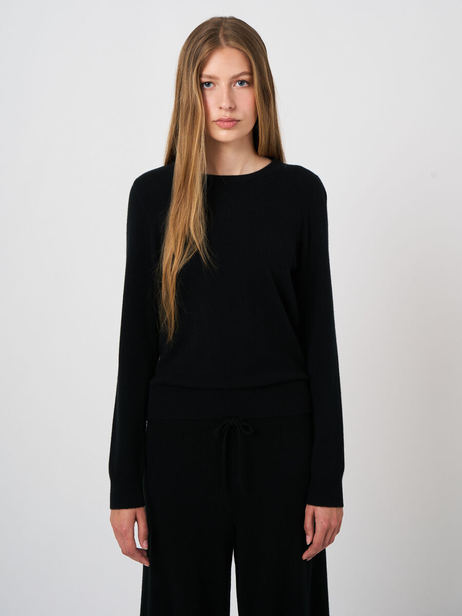 Pull col rond en cachemire biologique image number 0