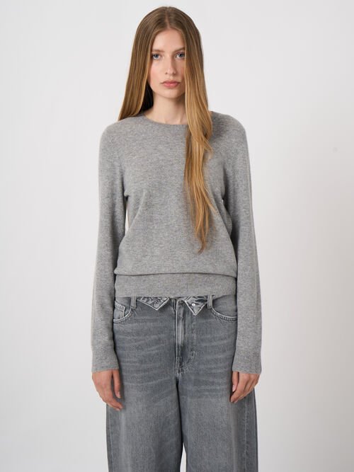 Pull col rond en cachemire biologique