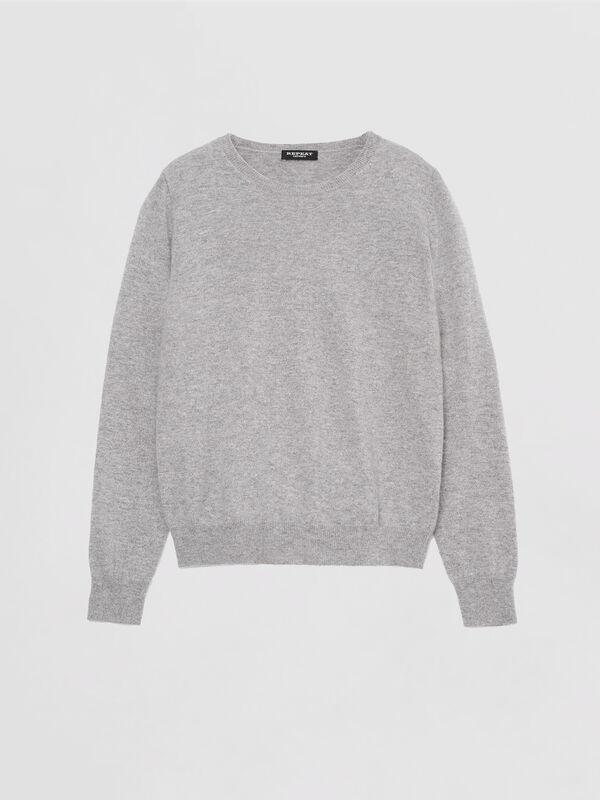 Basic-Bio-Kaschmir-Pullover mit Rundhalsausschnitt image number 4