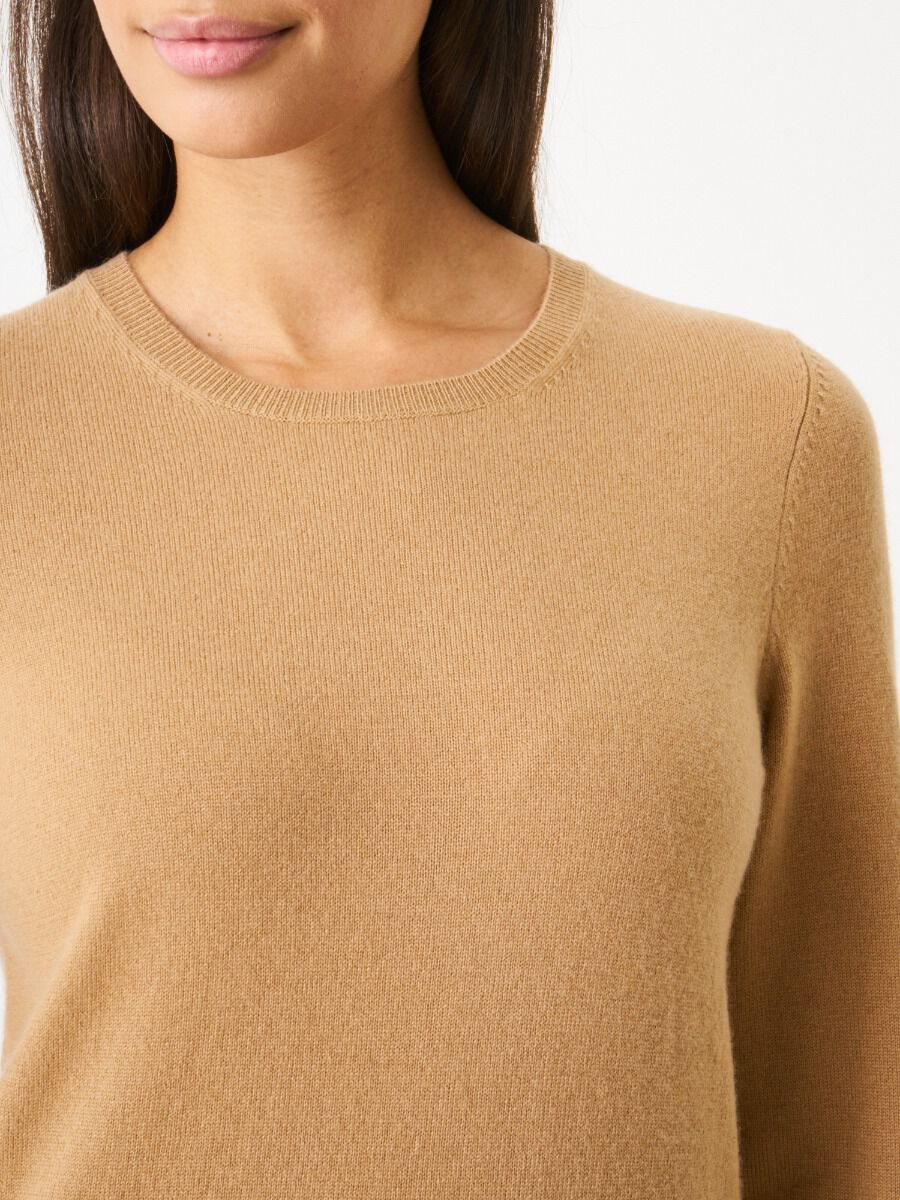 Basic Bio-Kaschmir-Pullover mit Rundhalsausschnitt image number 2