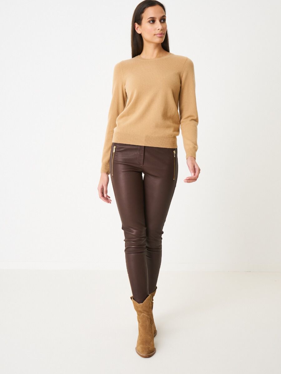 Basic Bio-Kaschmir-Pullover mit Rundhalsausschnitt image number 3