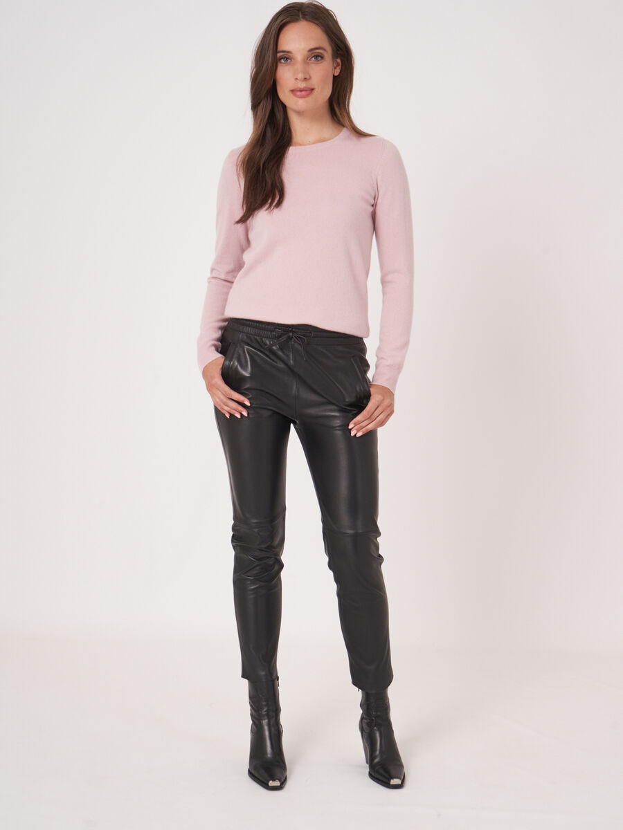 Basic organic cashmere sweater with round neckline image number 76