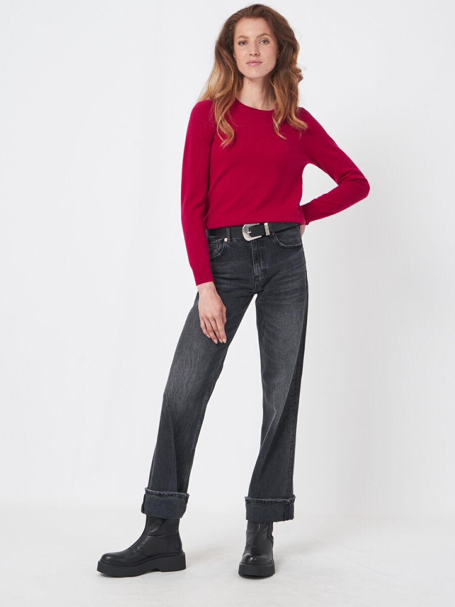 Pull col rond en cachemire biologique image number 4