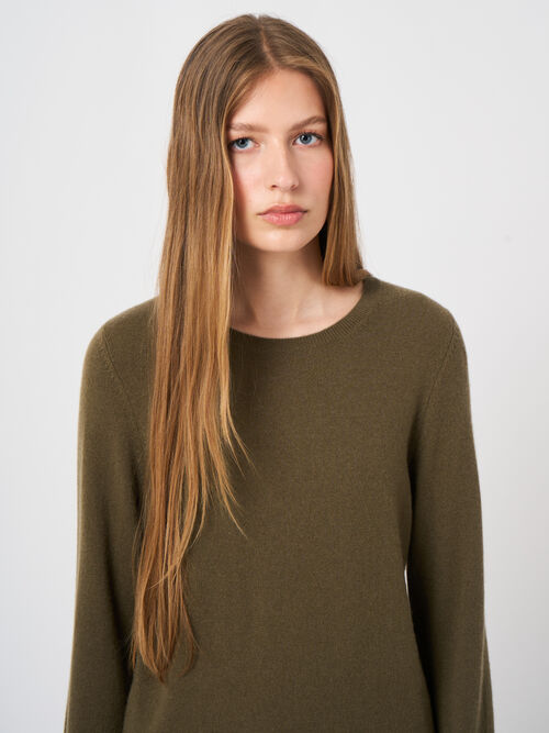 Organic Cashmere Round-Neck Sweater