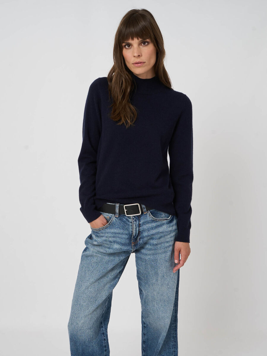 Cashmere trui met opstaande kraag image number 3