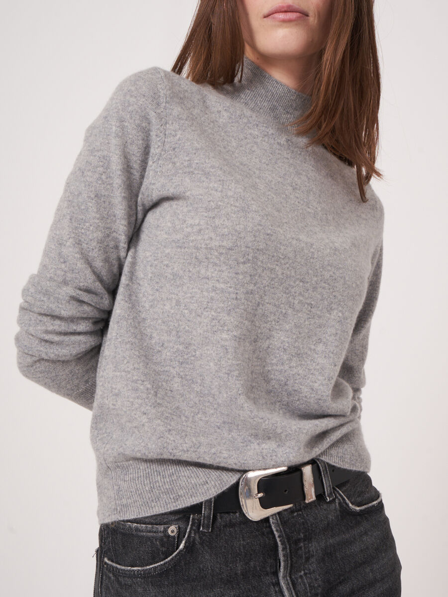 Cashmere trui met opstaande kraag image number 3