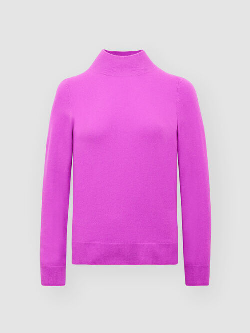 Pull en cachemire biologique avec col montant