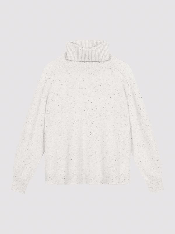 Stilvoller Bio-Kaschmirpullover mit Tweed-Effekt image number 0