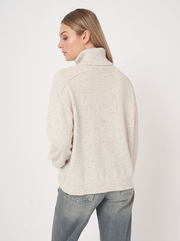 Stilvoller Bio-Kaschmirpullover mit Tweed-Effekt image number 6