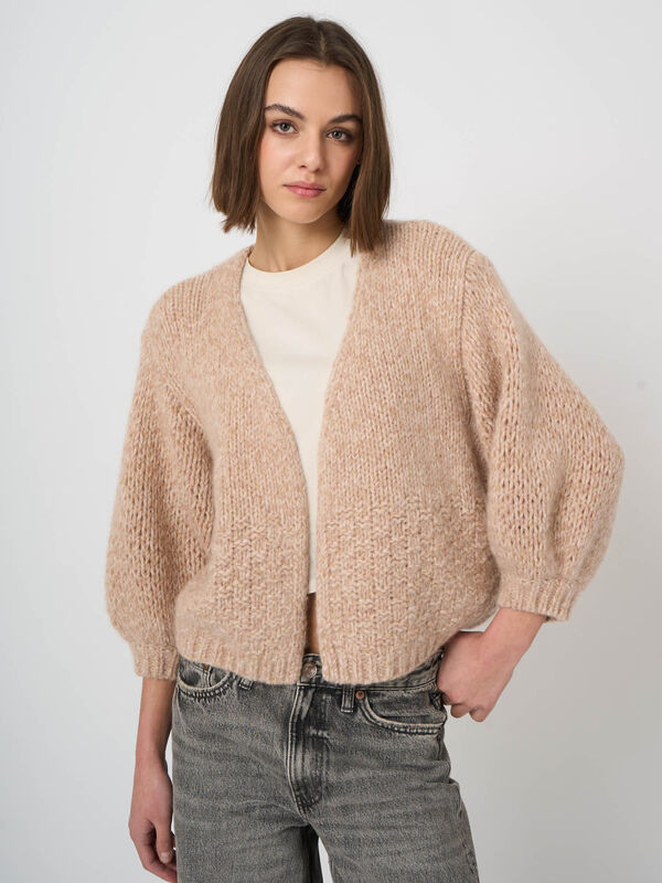Cardigan en pur cachemire &agrave; grosse maille image number 5