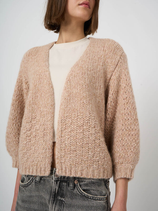 Cardigan en pur cachemire &agrave; grosse maille image number 6