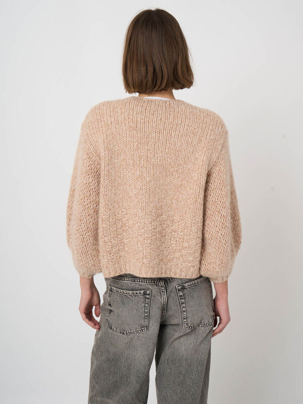 Cardigan en pur cachemire &agrave; grosse maille image number 7