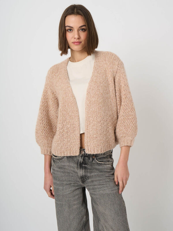 Cardigan en pur cachemire &agrave; grosse maille image number 8