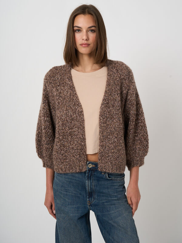 Cardigan en pur cachemire &agrave; grosse maille image number 3