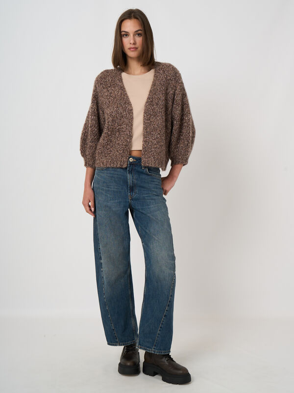 Cardigan en pur cachemire &agrave; grosse maille image number 5