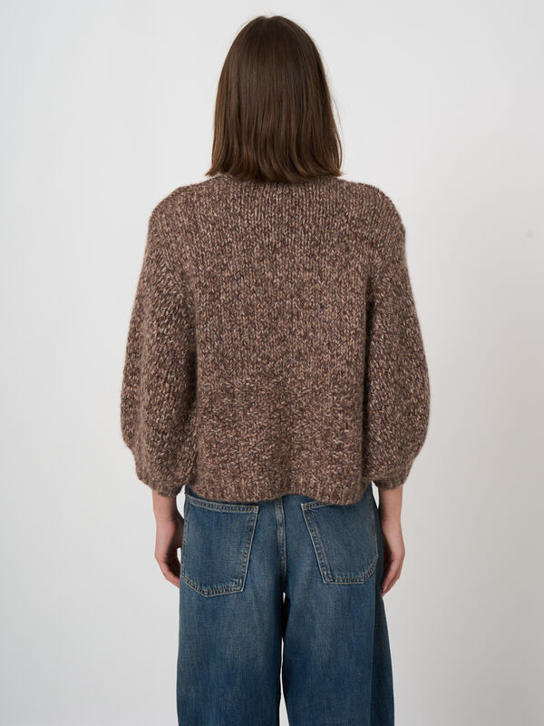 Cardigan en pur cachemire &agrave; grosse maille image number 6