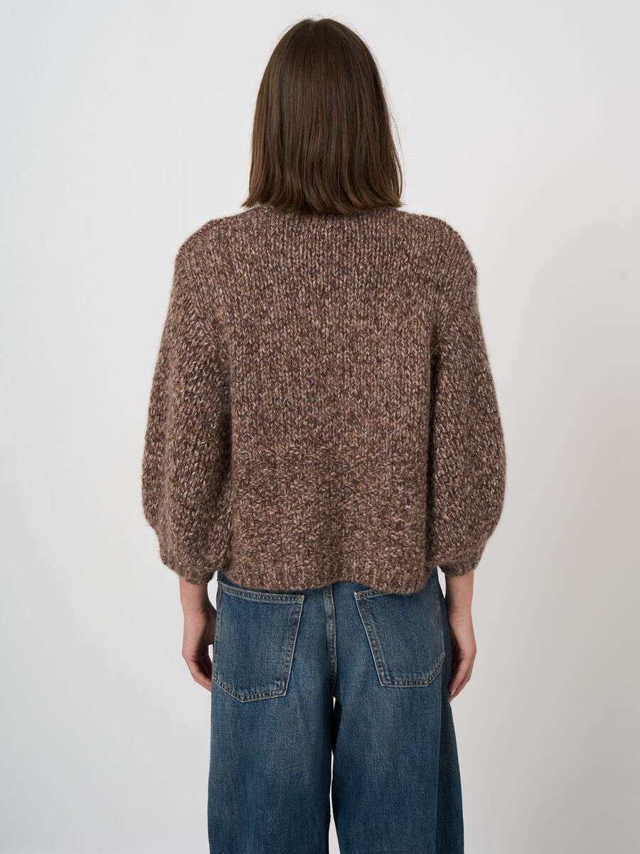 Grobstrick-Kaschmirjacke mit V-Ausschnitt image number 6