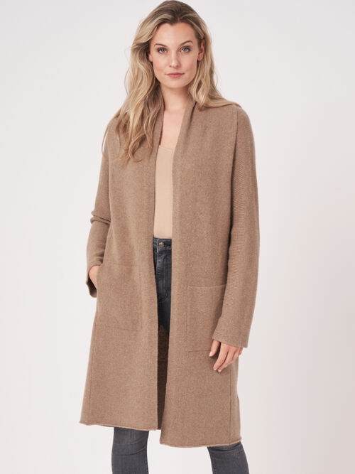 Luxus-Grobstrickjacke aus reinem Bio-Kaschmir