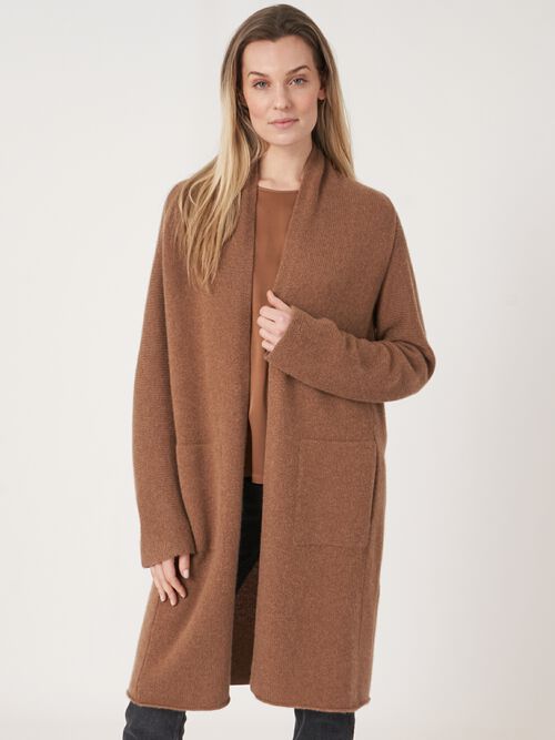 Luxurious chunky knit cashmere cardigan