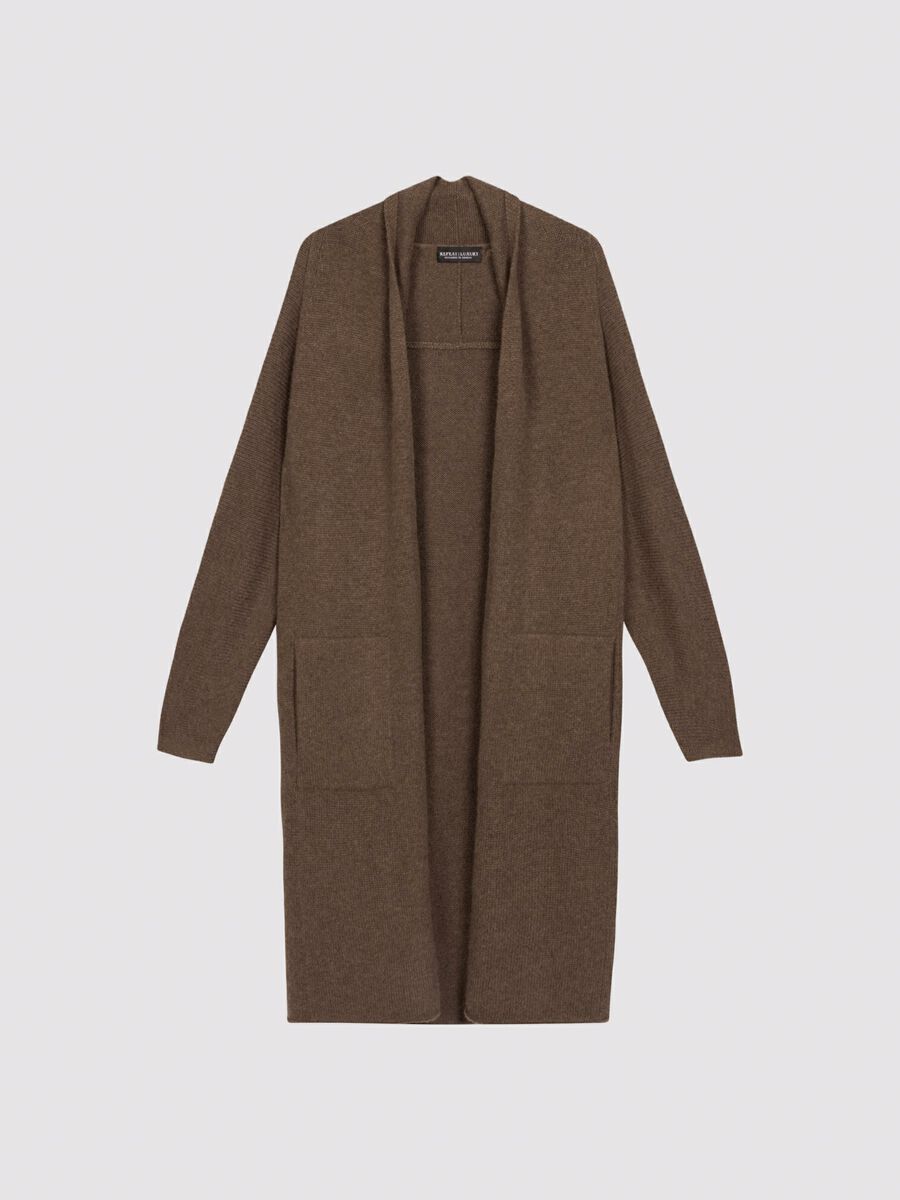 Luxurious chunky knit cashmere cardigan image number 0