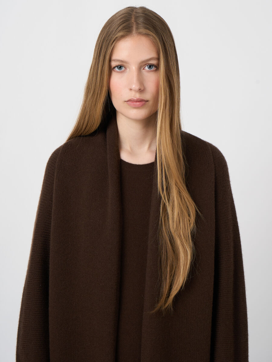 Shawl-Collar Organic Cashmere Cardigan image number 2