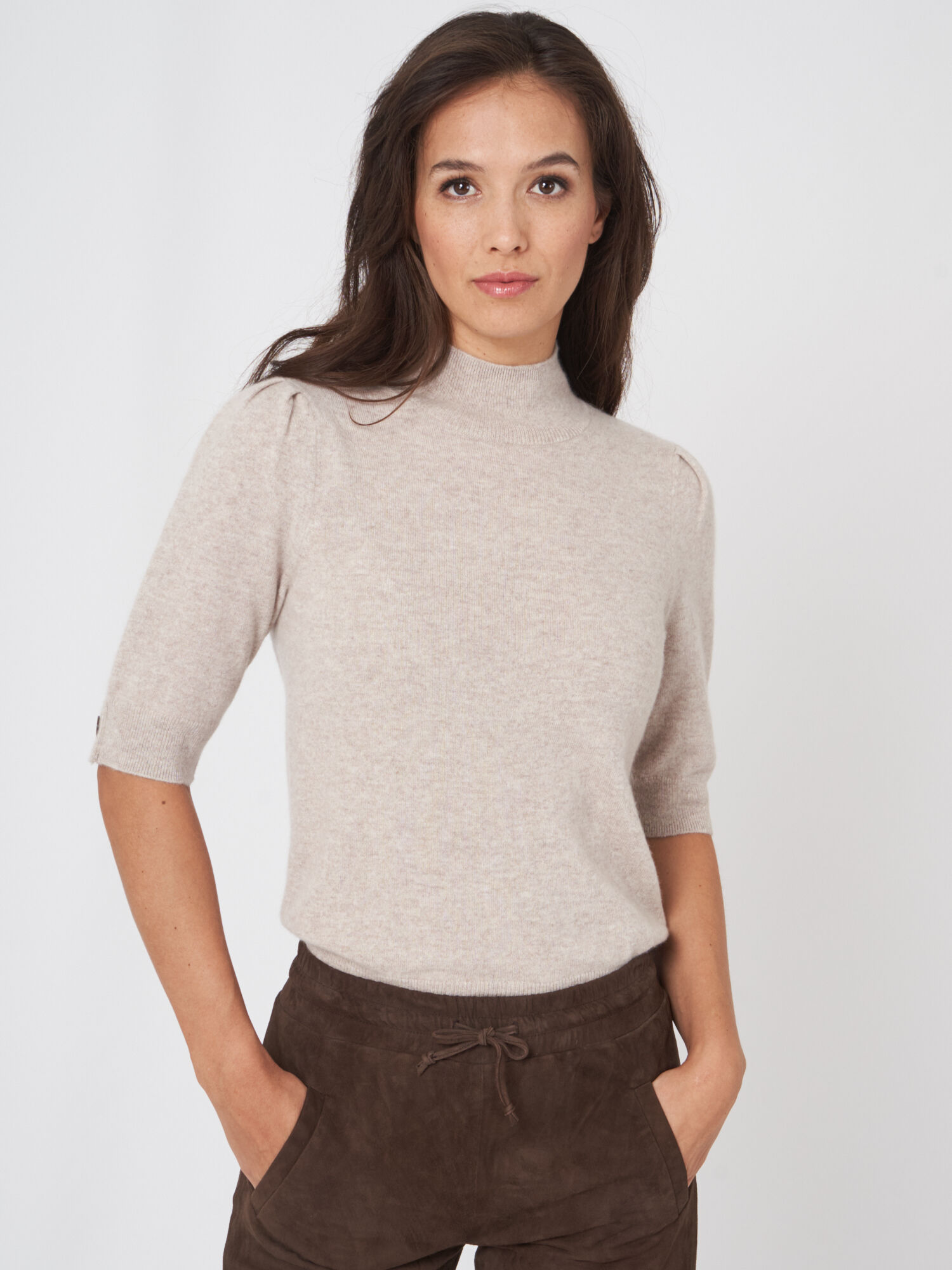 Short sleeve cashmere on sale top