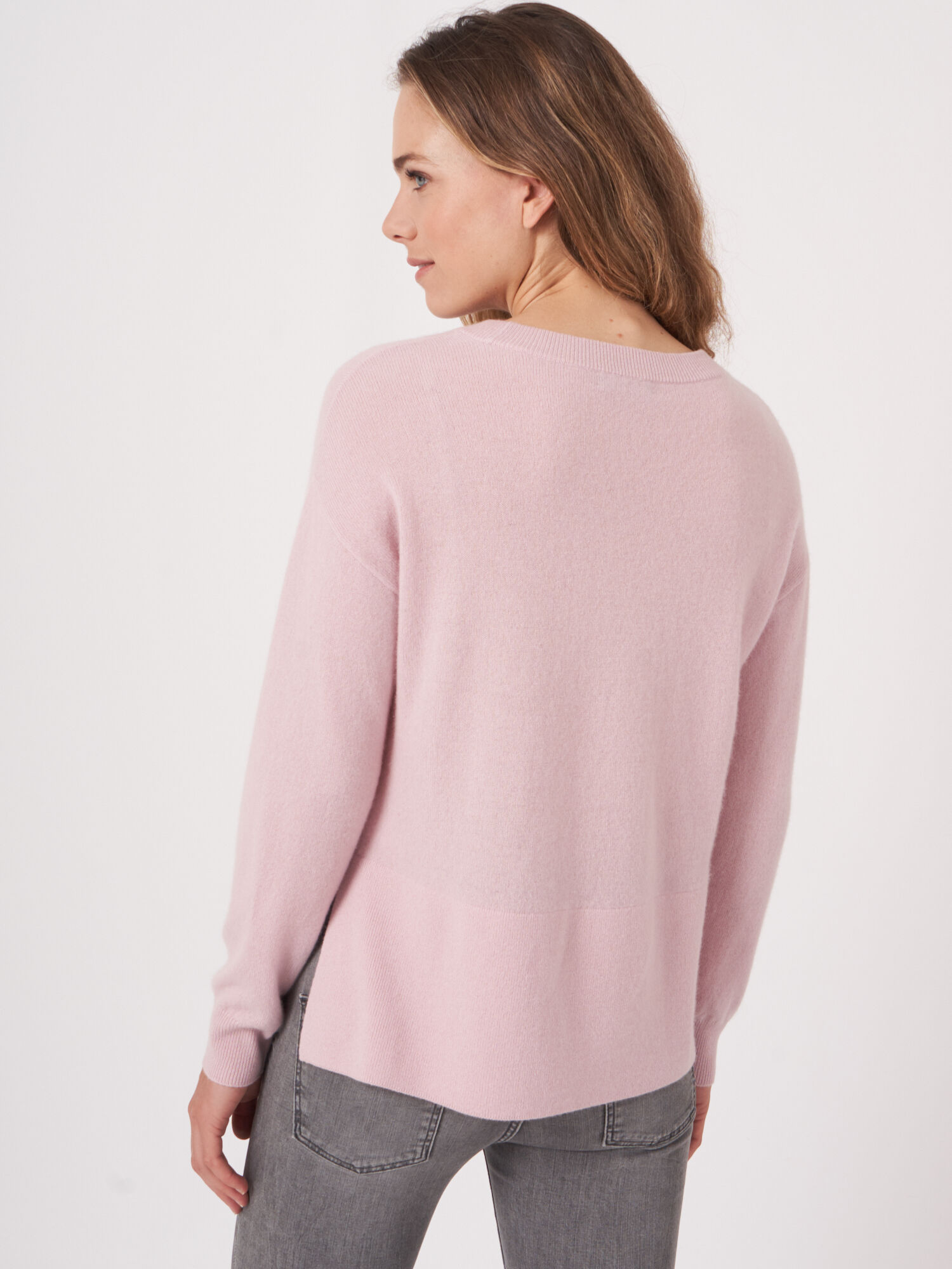 Light pink cashmere sweater best sale