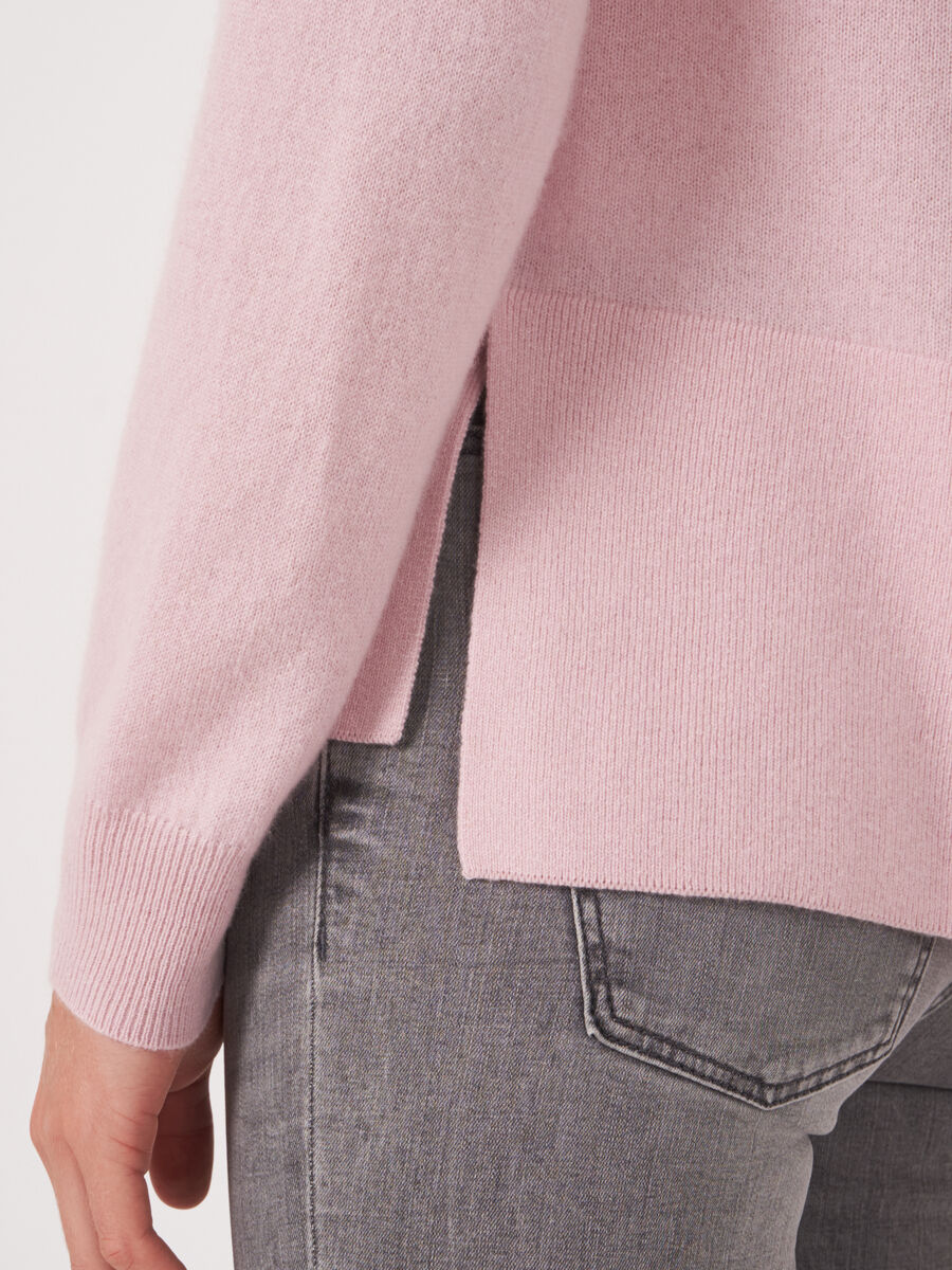 Bio-Kaschmir-Pullover mit geripptem Saum image number 19