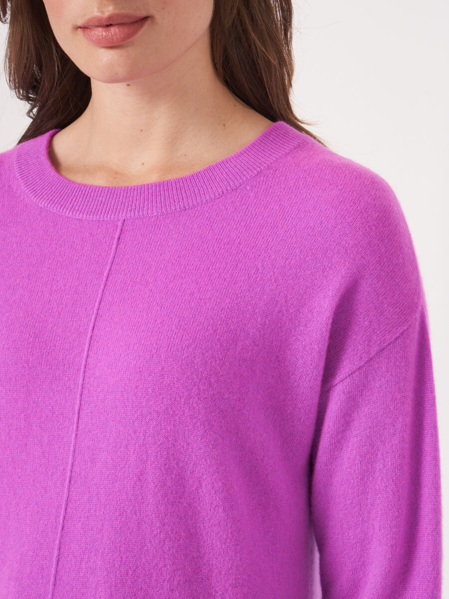 Bio-Kaschmir-Pullover mit geripptem Saum image number 24