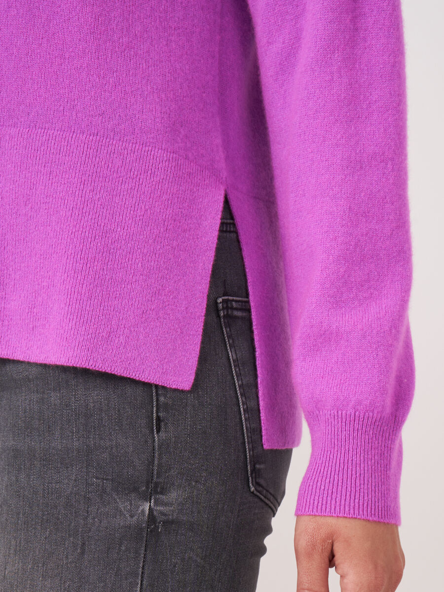 Bio-Kaschmir-Pullover mit geripptem Saum image number 25