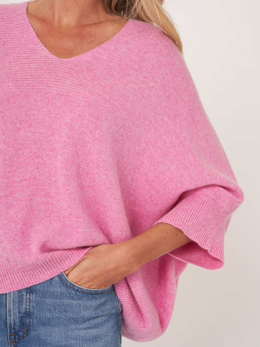 Oversized sleeveless organic cashmere sweater image number 4