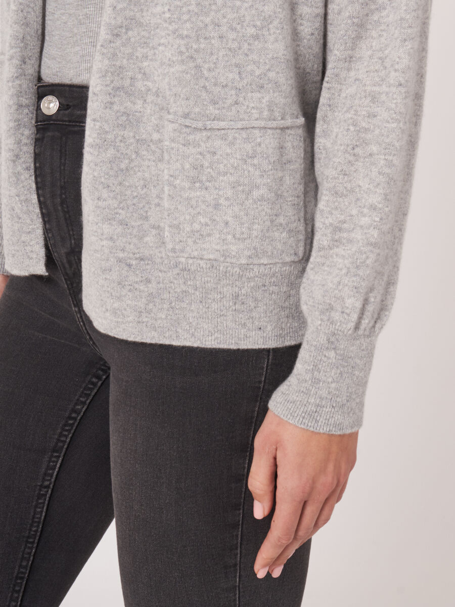 Women's Open front cashmere cardigan with pockets REPEAT cashmere