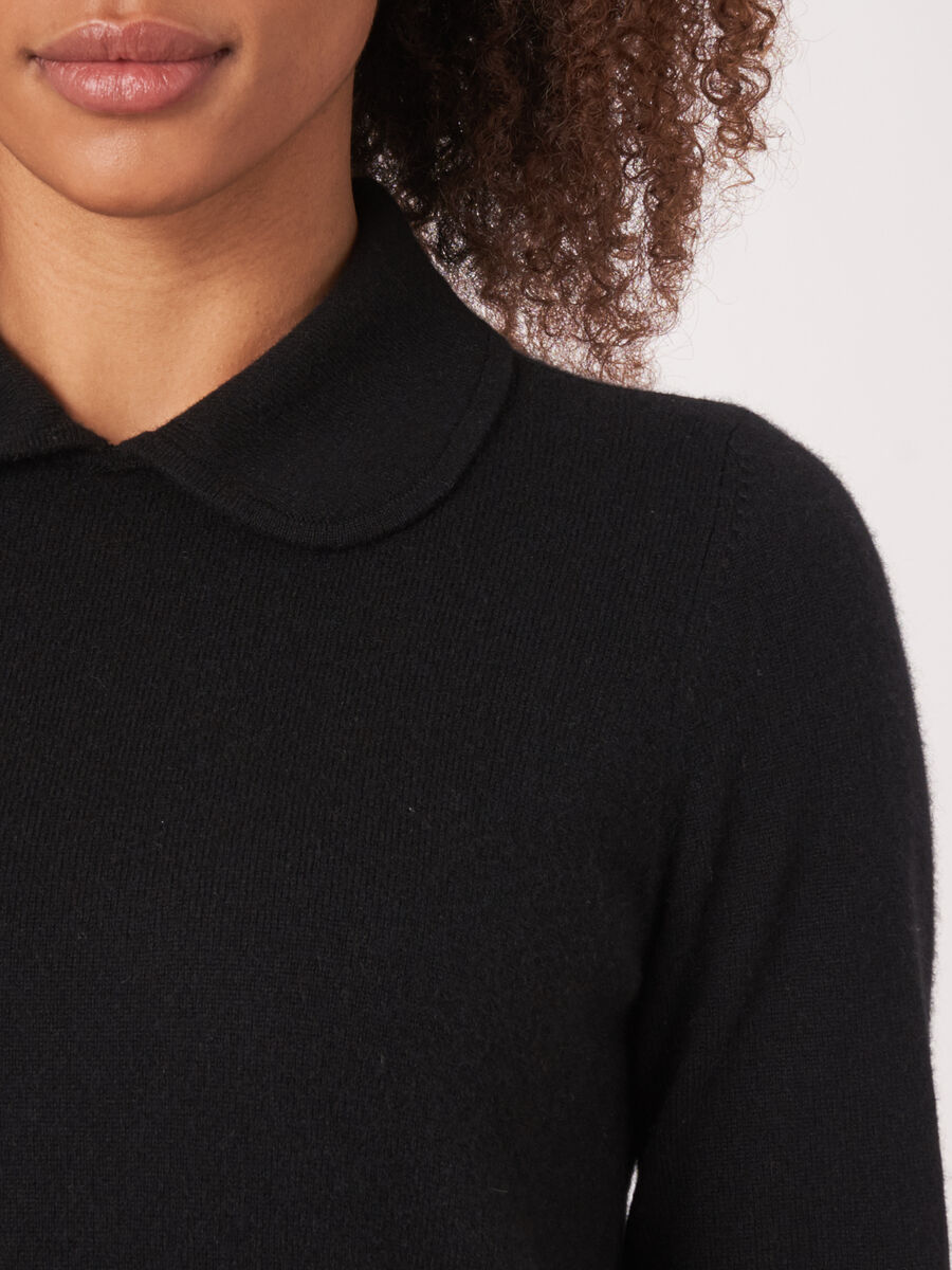 Bio-Kaschmir-Pullover mit Rollkragen und Vordertaschen image number 2