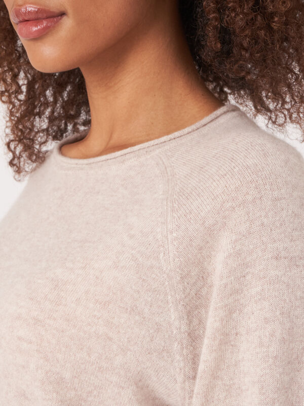 Bio-Kaschmir-Pullover mit 3/4-Raglan&auml;rmeln image number 2