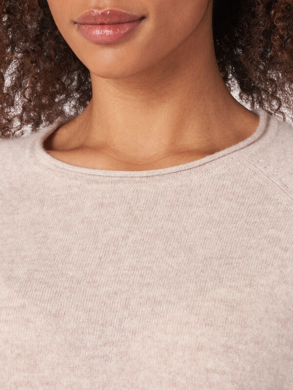 Bio-Kaschmir-Pullover mit 3/4-Raglan&auml;rmeln image number 3