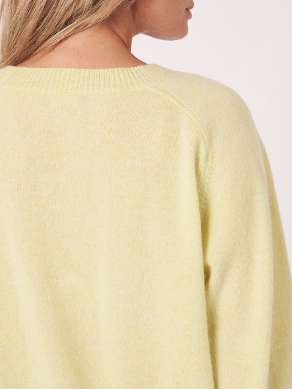 Pull court raglan en cachemire biologique image number 2