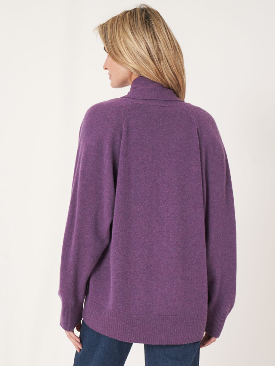 Cardigan ouvert en cachemire à col châle avec poches image number 2