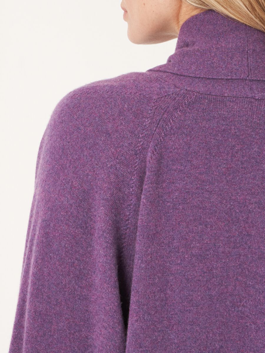 Cardigan ouvert en cachemire à col châle avec poches image number 5