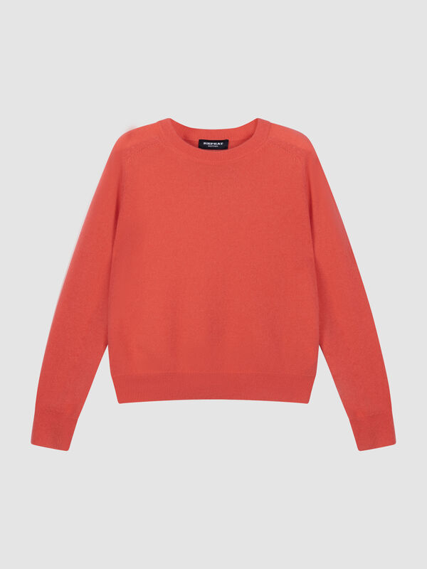Leichter Kaschmirpullover mit Rundhalsausschnitt image number 0