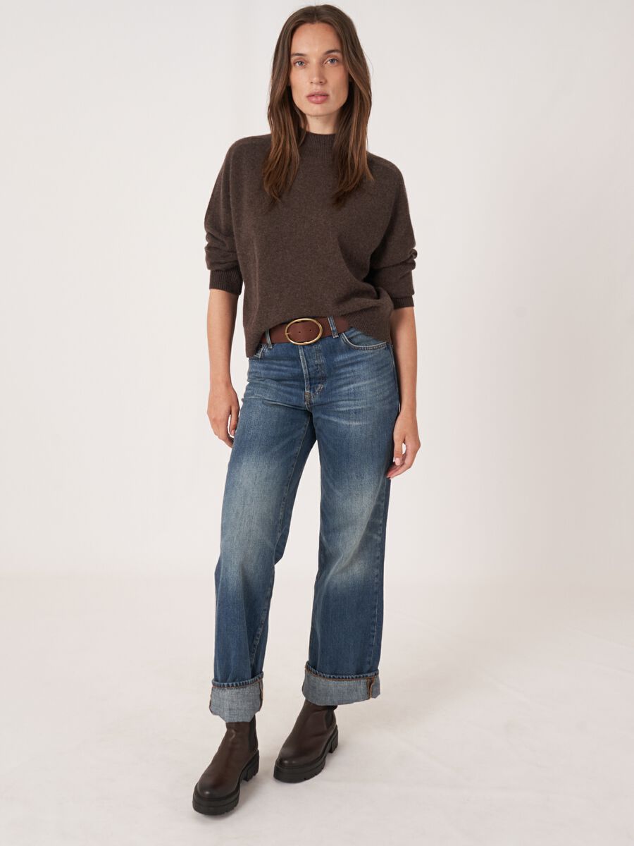 Pull à col montant en cachemire biologique image number 24