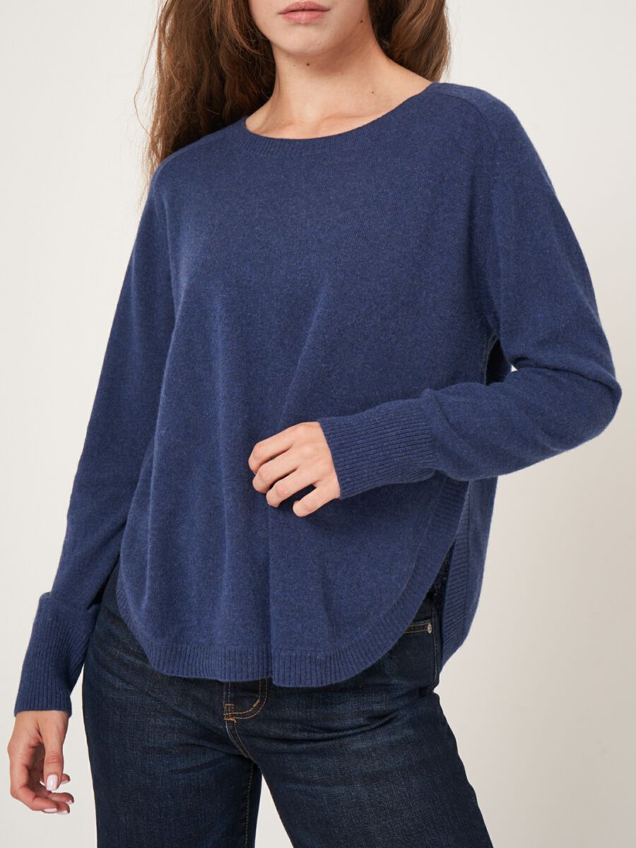 Leichter 100% Kaschmir-Pullover mit U-Boot-Ausschnitt image number 4