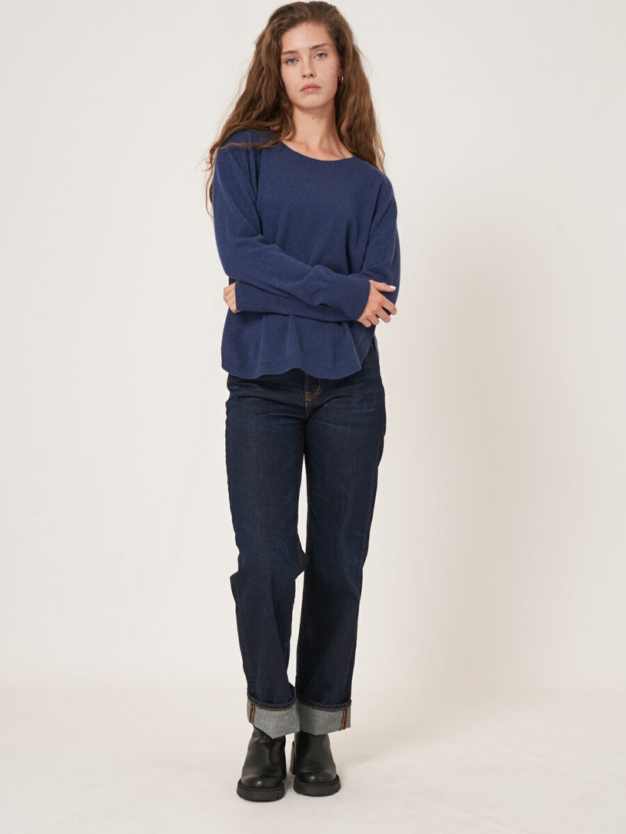 Leichter 100% Kaschmir-Pullover mit U-Boot-Ausschnitt image number 5