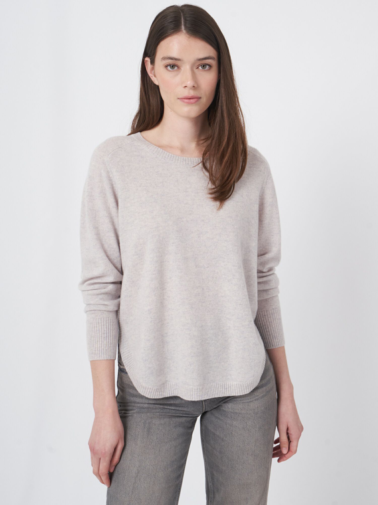 Cashmere boothalstrui met ronde zoom afbeelding