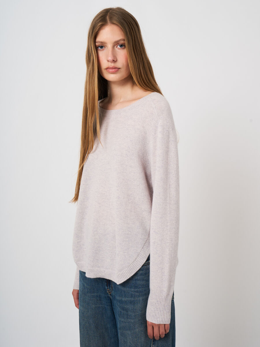 Leichter 100% Kaschmir-Pullover mit U-Boot-Ausschnitt image number 0