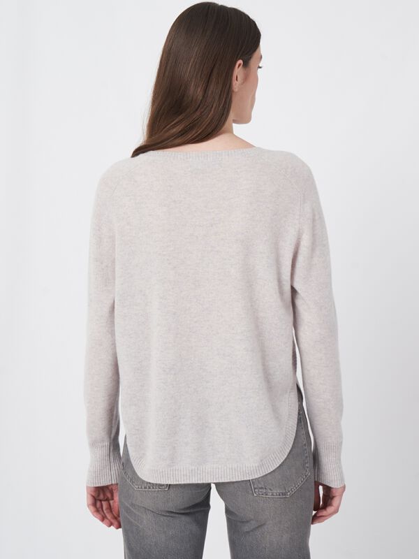 Cashmere boothalstrui met ronde zoom image number 3