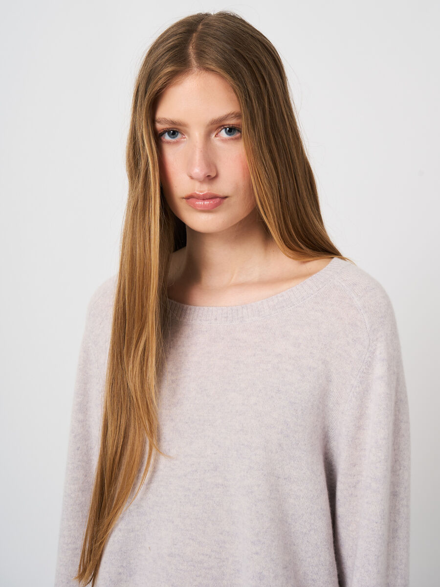 Leichter 100% Kaschmir-Pullover mit U-Boot-Ausschnitt image number 1