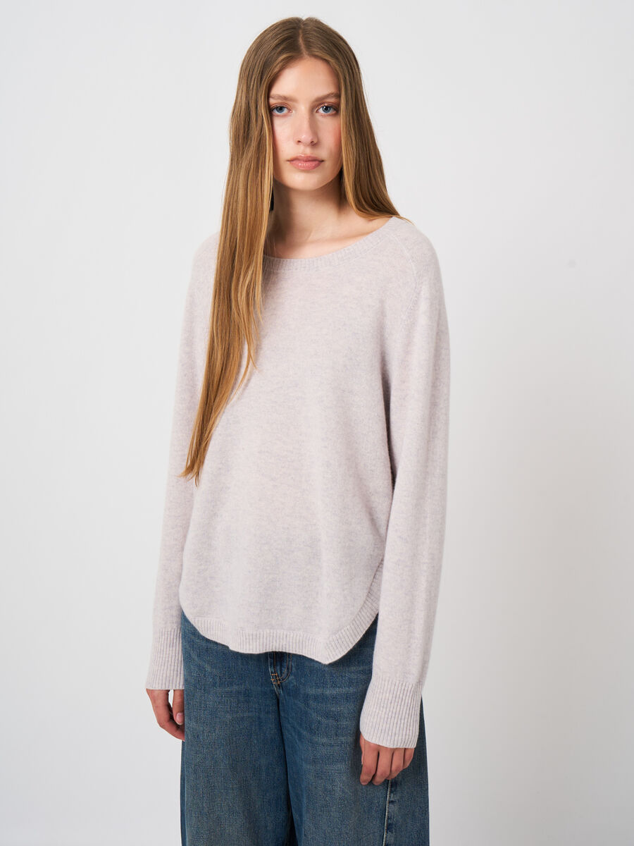 Leichter 100% Kaschmir-Pullover mit U-Boot-Ausschnitt image number 2