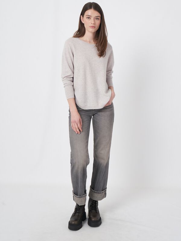 Cashmere boothalstrui met ronde zoom image number 4