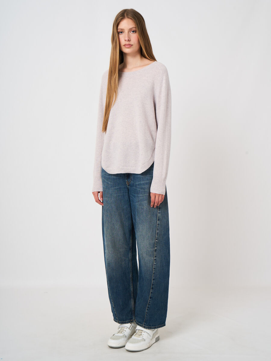 Leichter 100% Kaschmir-Pullover mit U-Boot-Ausschnitt image number 4